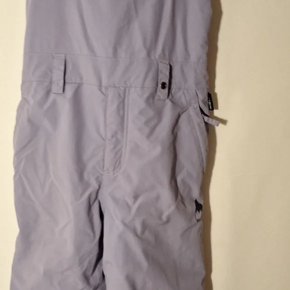 Girls Bib Waterproof Insulated 10 lavender Snowsuit Overalls Burton - Picture 3 of 8